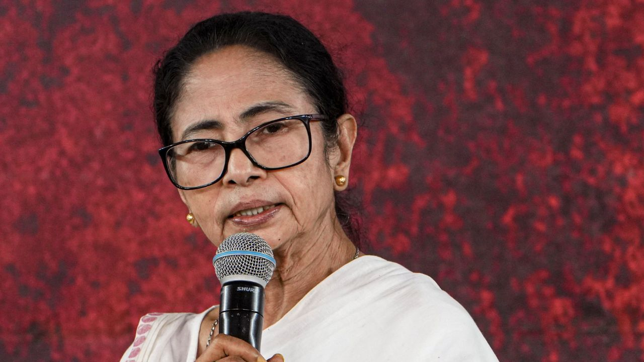 Mamata Banerjee addressing
