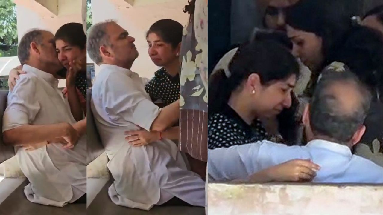 Sanjeev Arora meeting his daughter in ED custody
