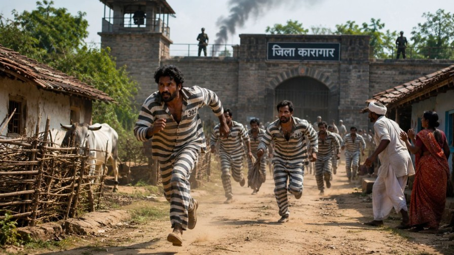 representative image of escaped prisoners