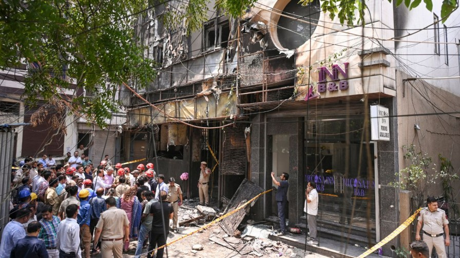 Delhi Malviya Nagar fire accident