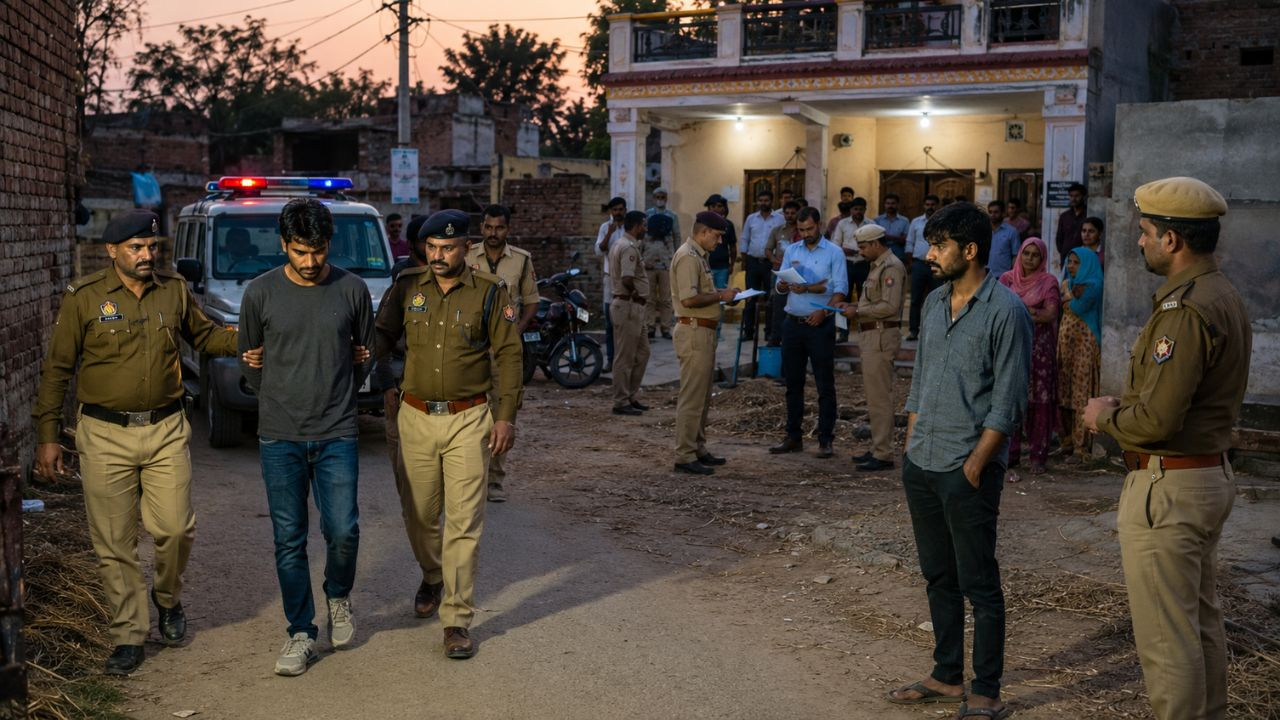 representative image of Police arrest scene