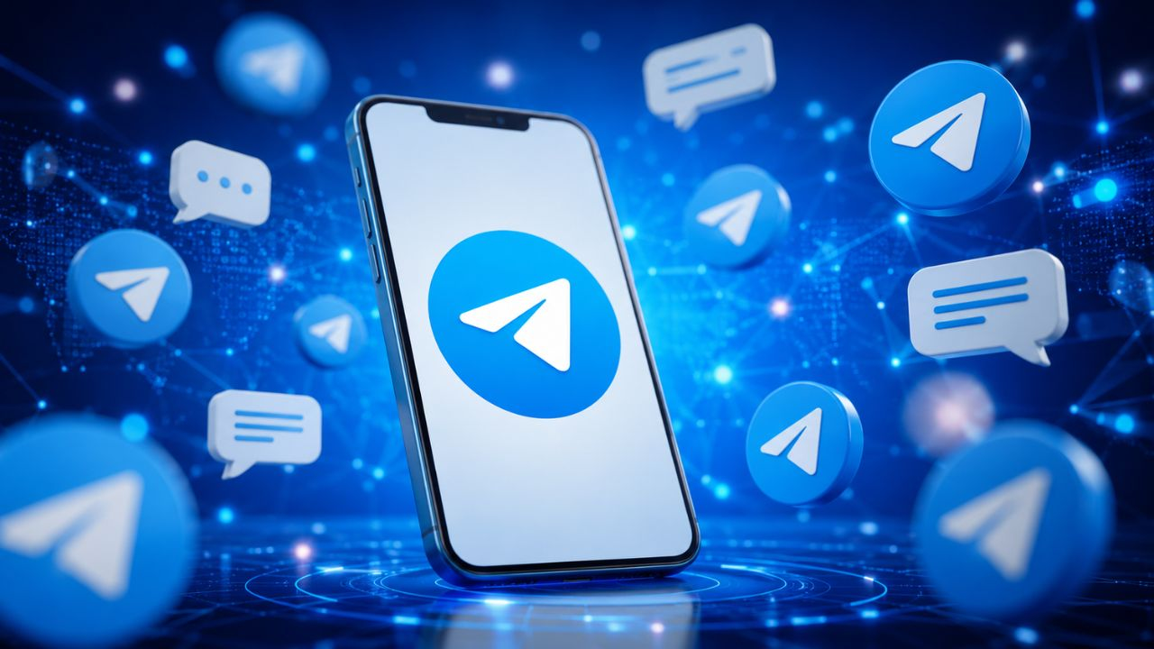 representative image of Telegram logo