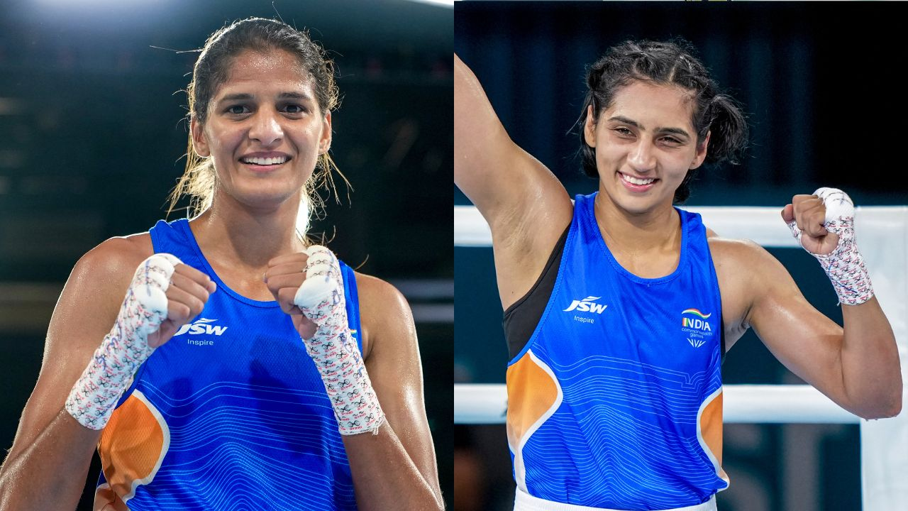Preeti Pawar and jaismine lamboria won gold medal