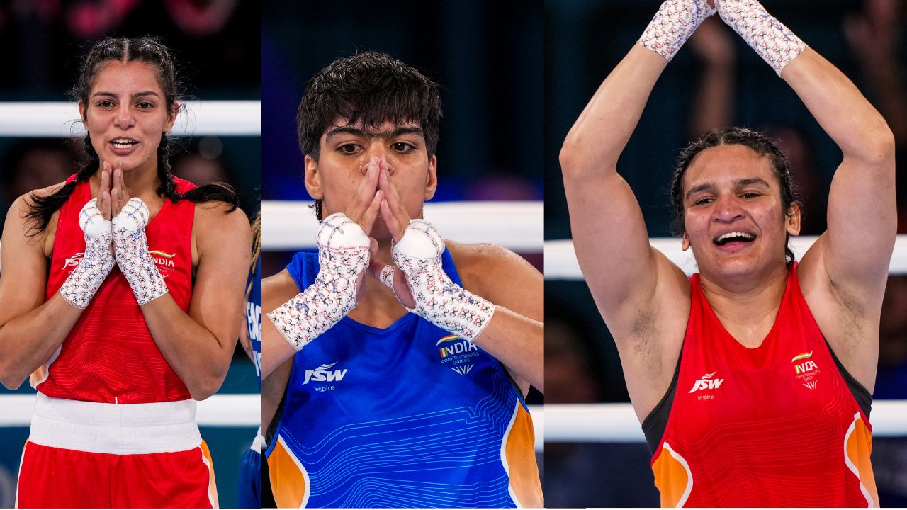 Sakshi Chaudhary Priya Ghanghas Arundhati Choudhary won Gold in Glasgow CWG 2026