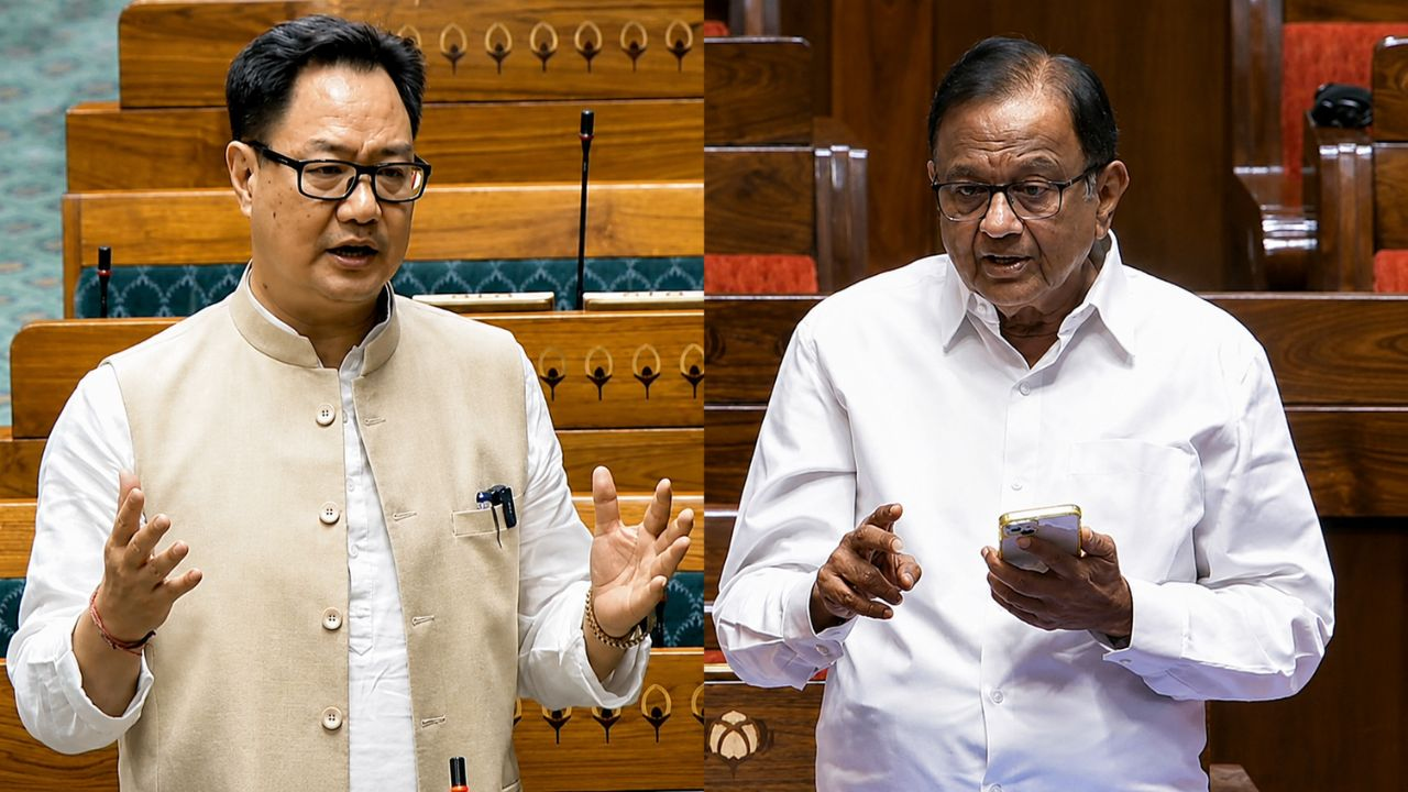 Kiren Rijiju replies on P Chidambaram post over PM Modi Dimagi Naxals statement
