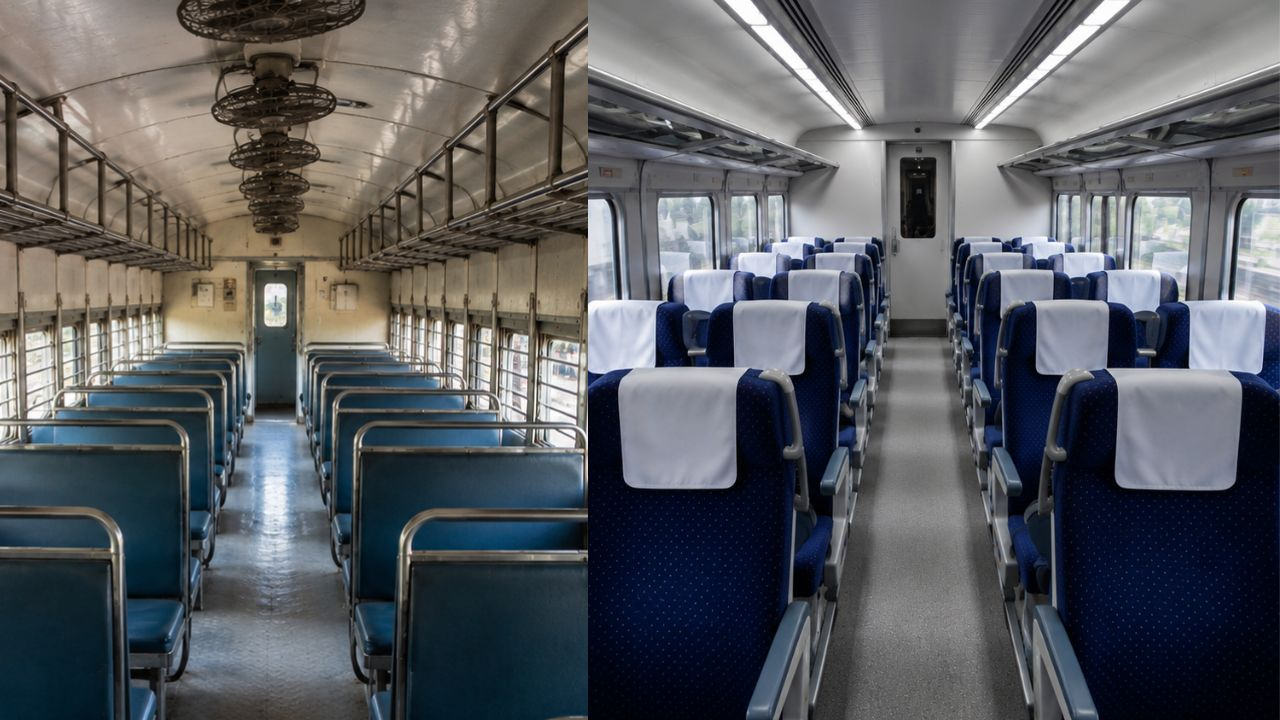 representative image of General and AC chair Car classes