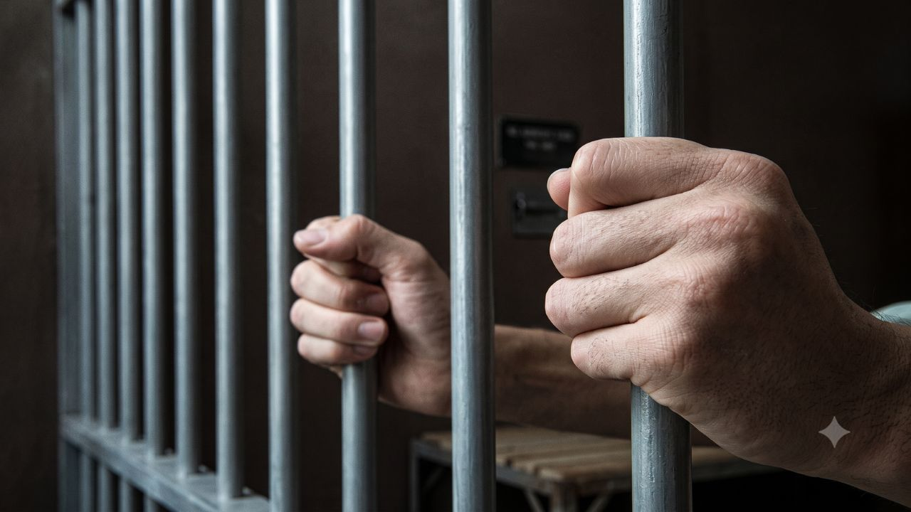 representative image of prisoner in jail