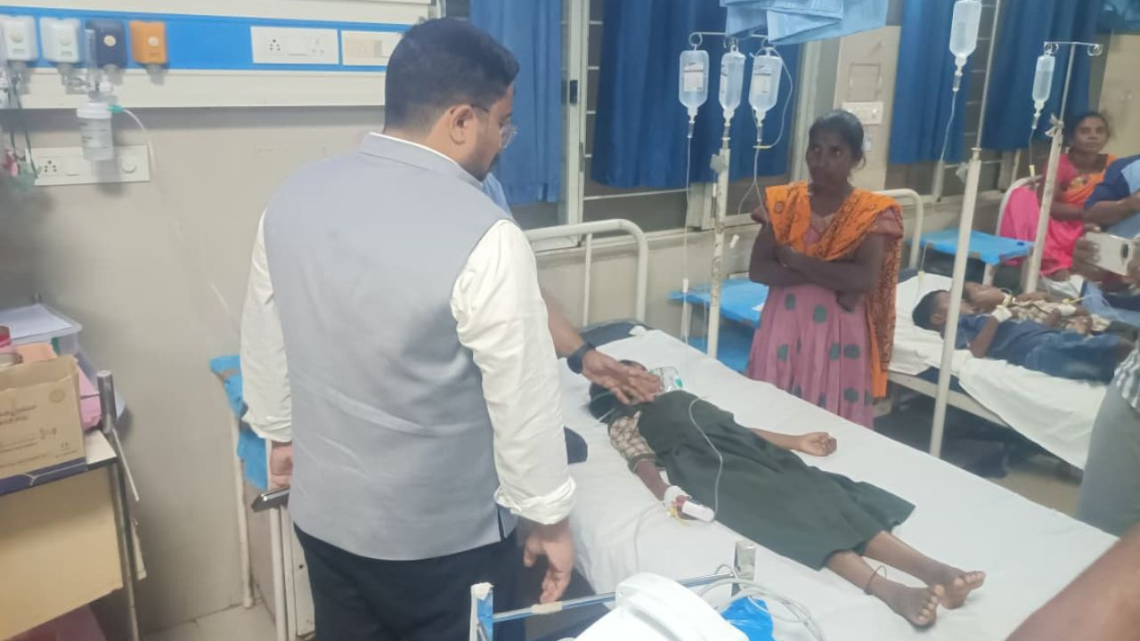 AP Polavaram 52 villagers rushed to hospital late at night