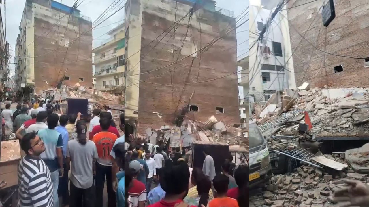building collapsed near Satya Niketan in South West Delhi