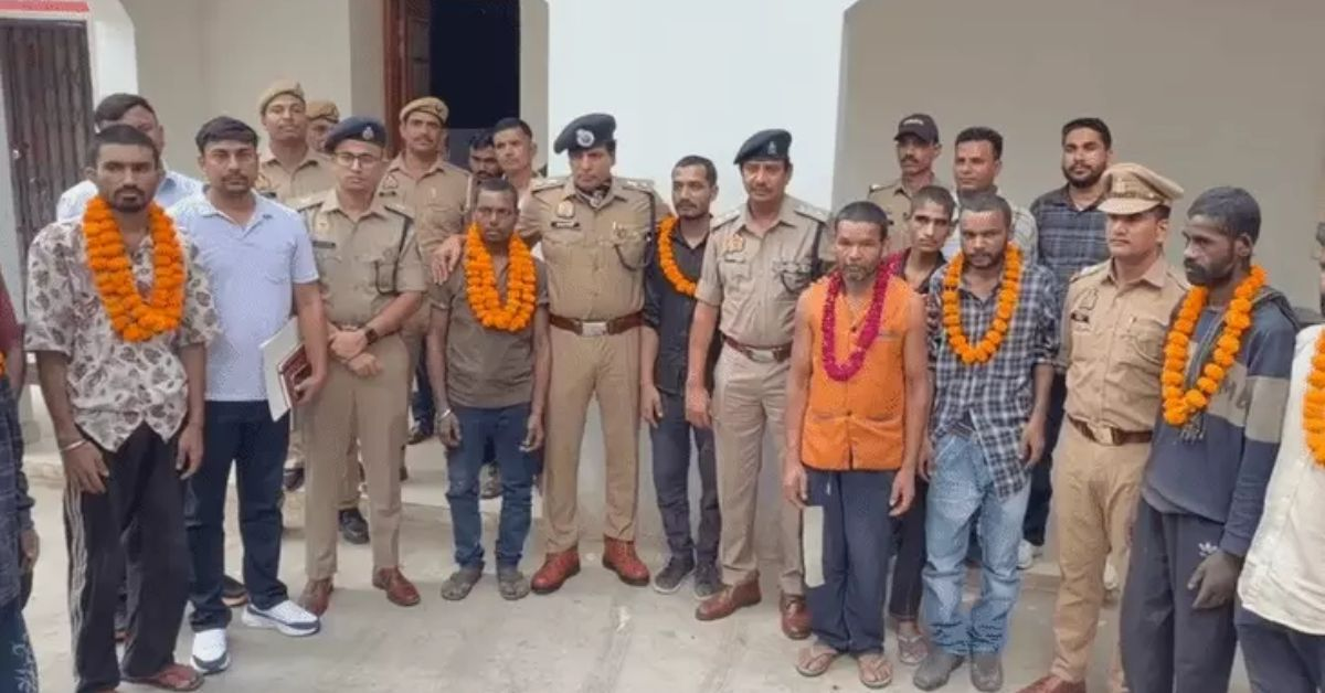 Up police rescued labourers
