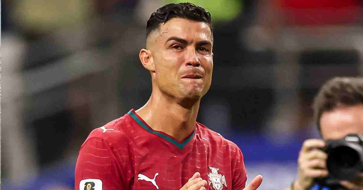 Cristiano Ronaldo crying