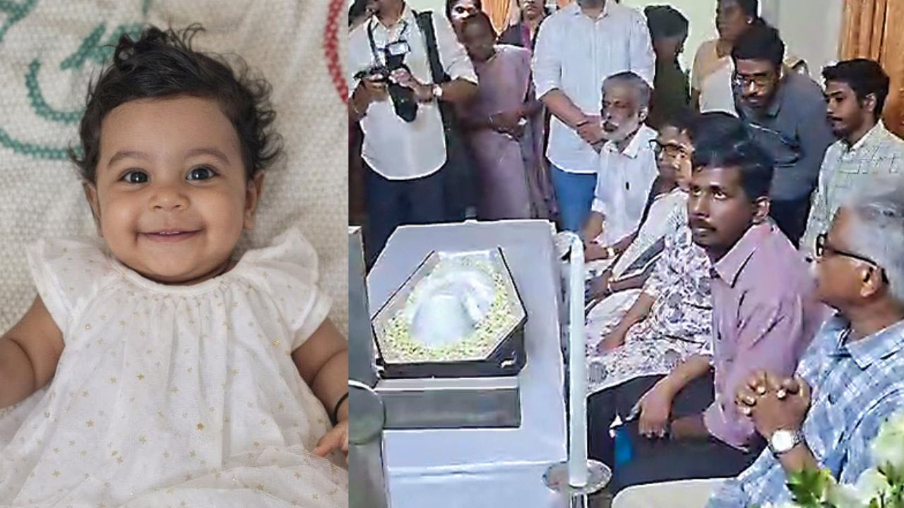 Kerala bids 10 month old Alin Sherin Abraham farewell with state honours