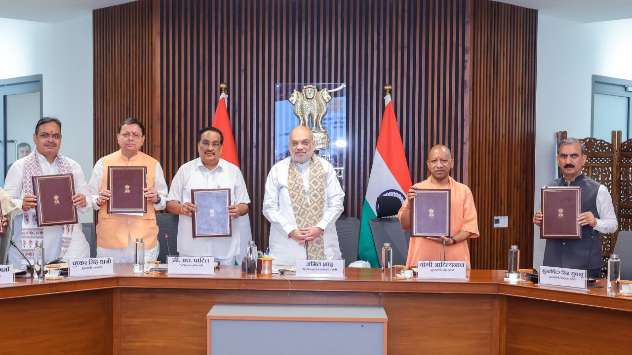 chief ministers with amit shah
