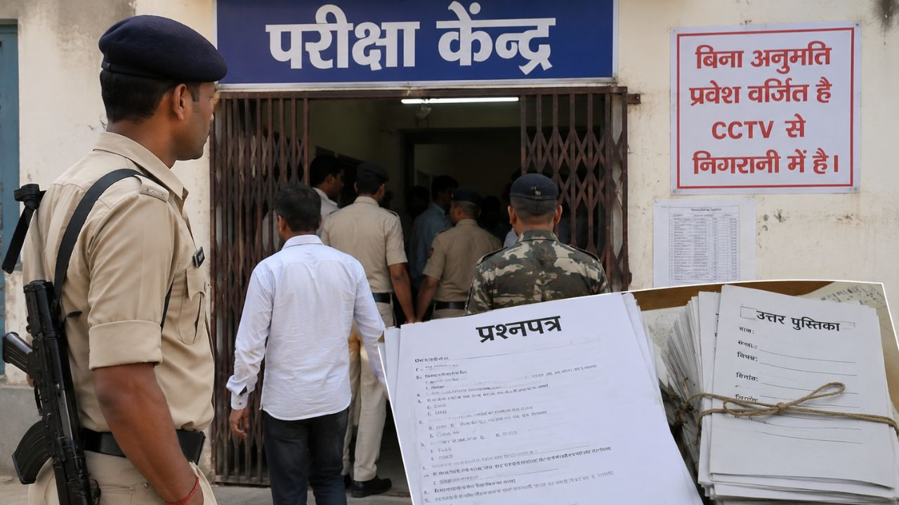 AI generated image of bihar paper leak