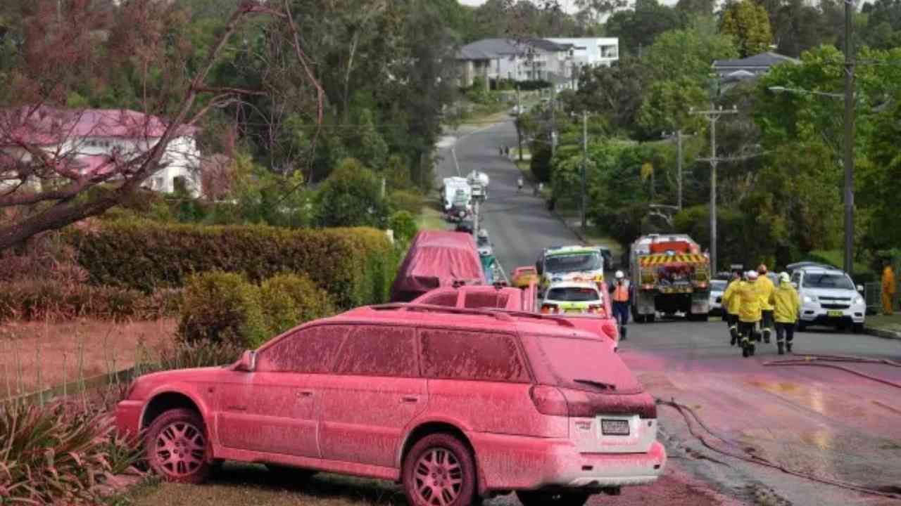 Pink Fire Retardant amid LA Wildfires