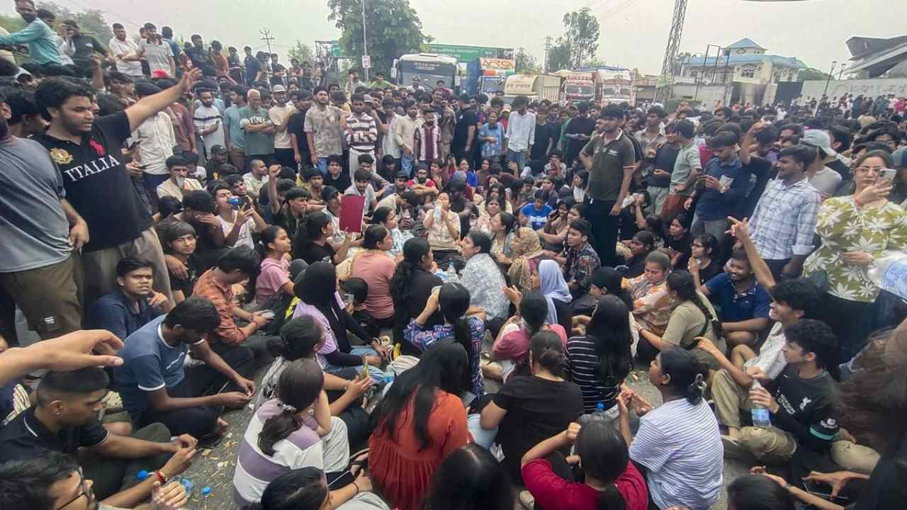 Student Protesting in campus