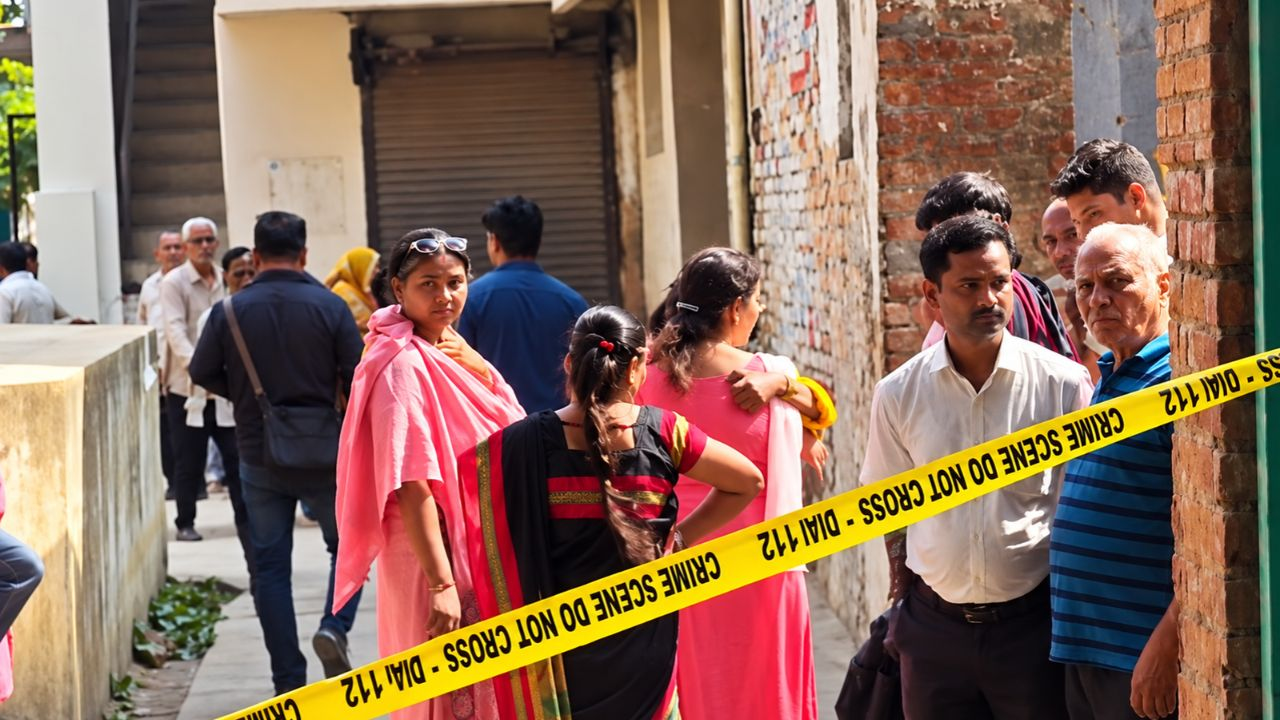 Lucknow Police हत्या के बाद मौके पर पहुंची लखनऊ पुलिस की टीम 