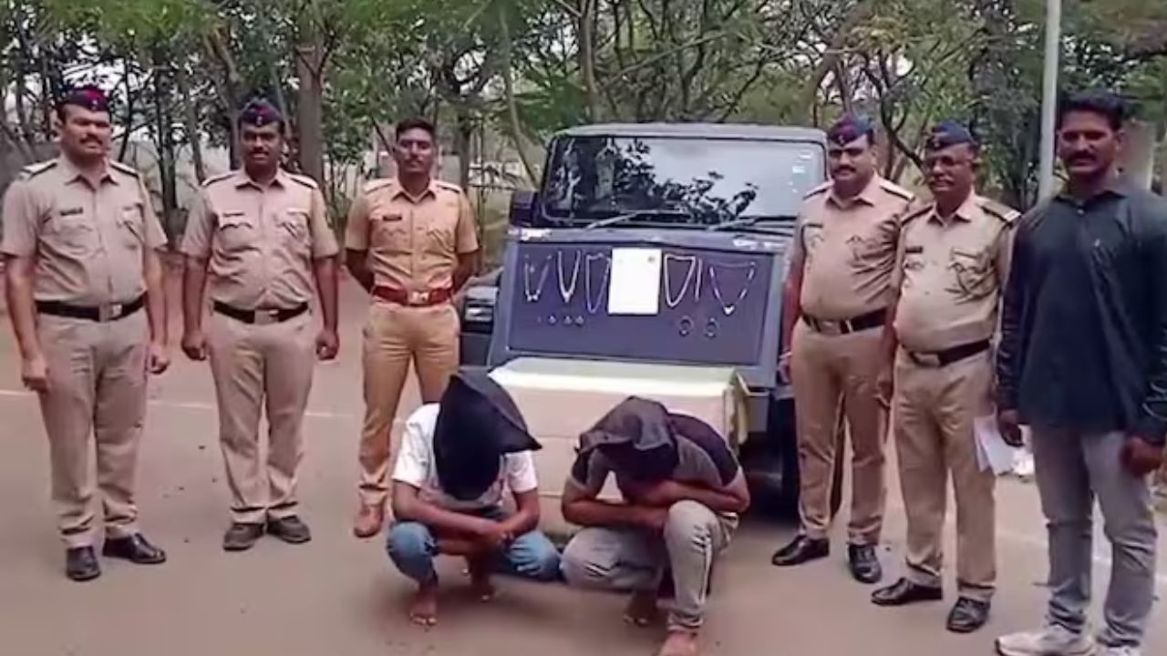 महाराष्ट्र पुलिस गिरफ्त में थार के लिए अपराध करने वाले आरोपी