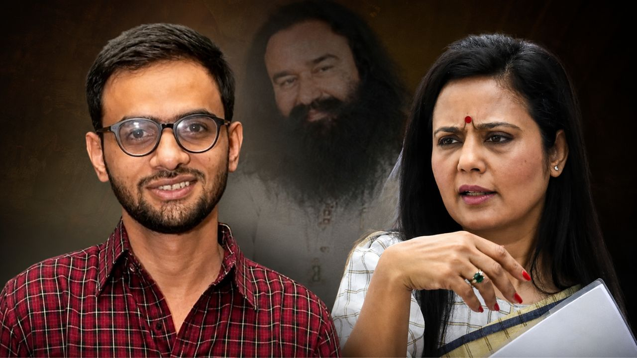 umar khalid and mahua moitra