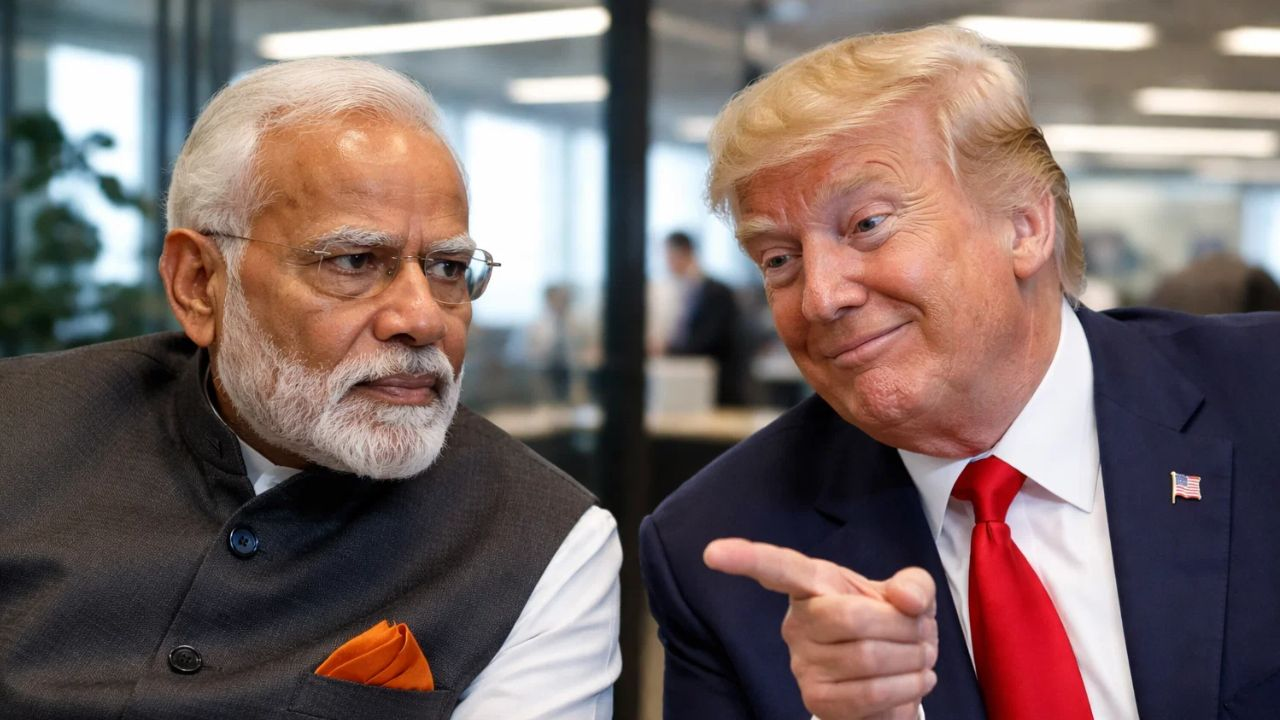 ai generated image of donald trump and narendra modi