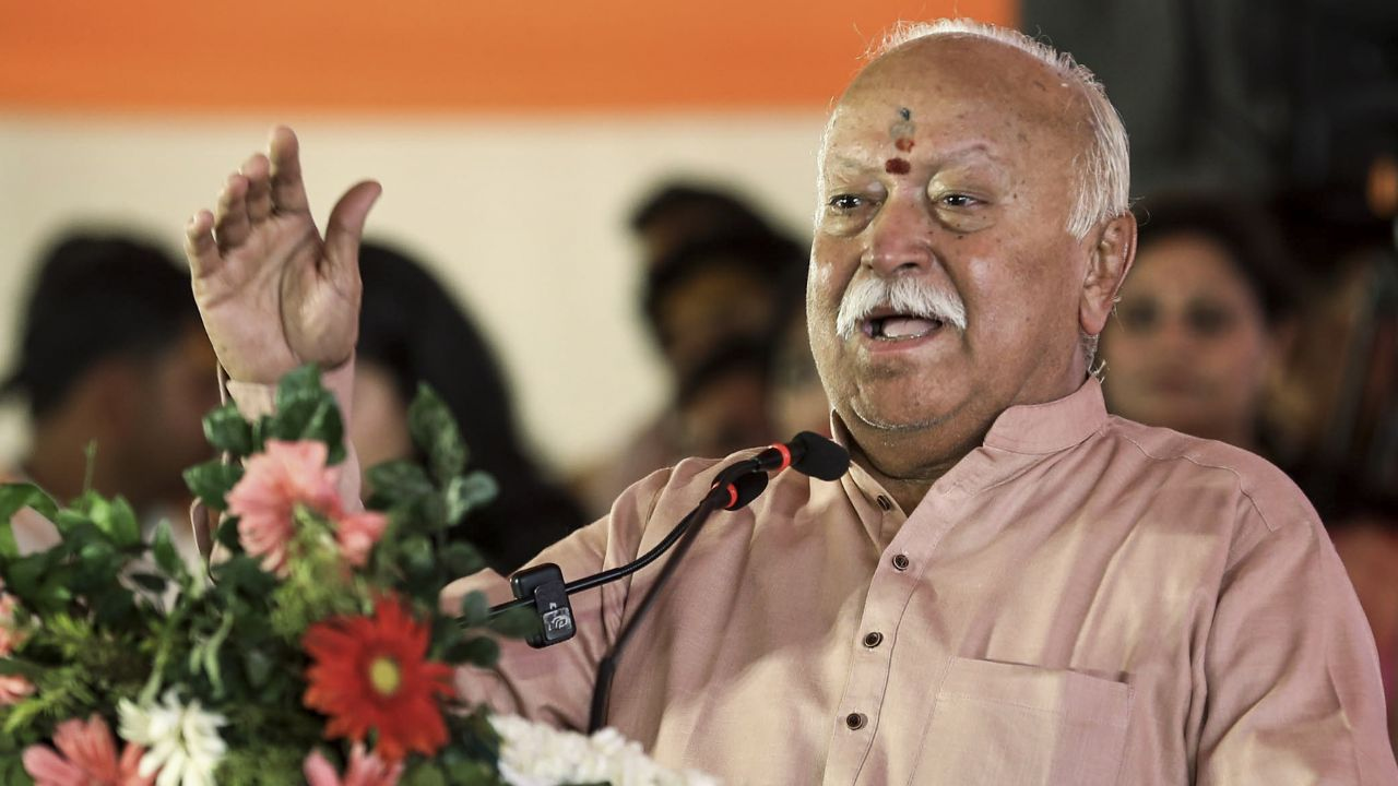 Mohan Bhagwat RSS Chief PTI