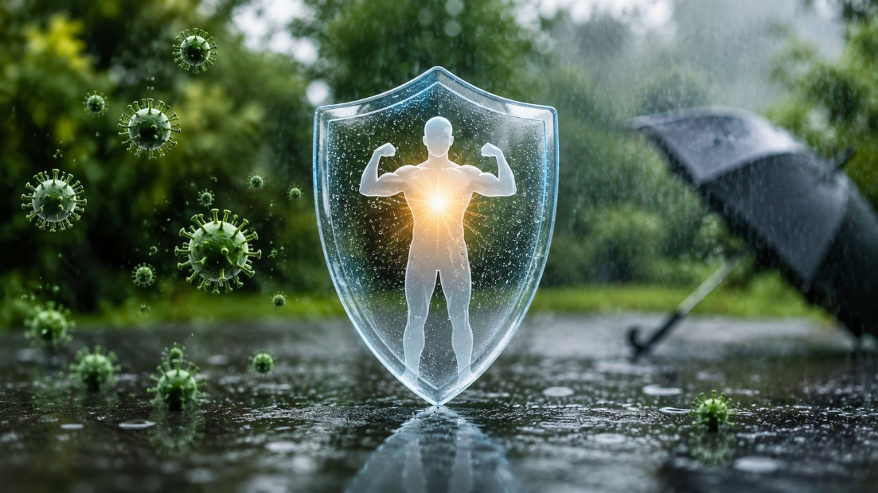 AI generated image of monsoon immunity boosting