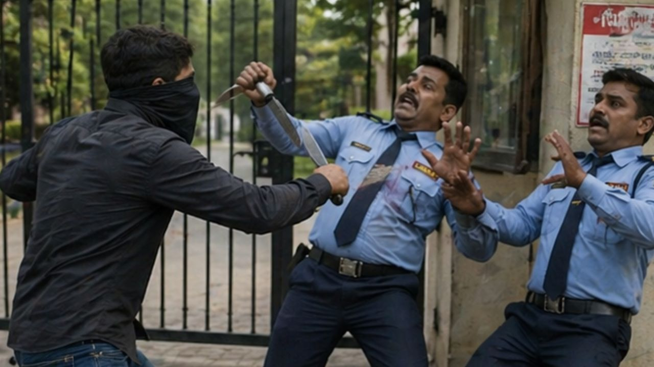 ai generated image of attack on guards