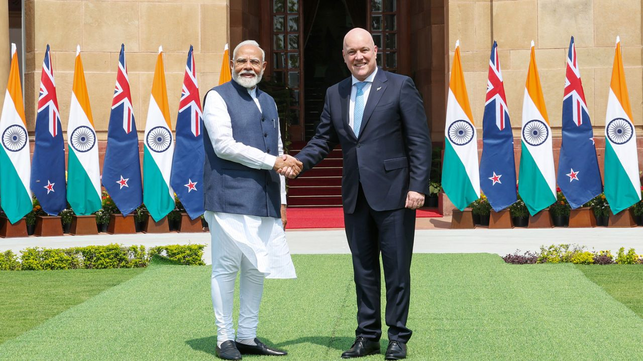 narendra modi and Christopher Luxon