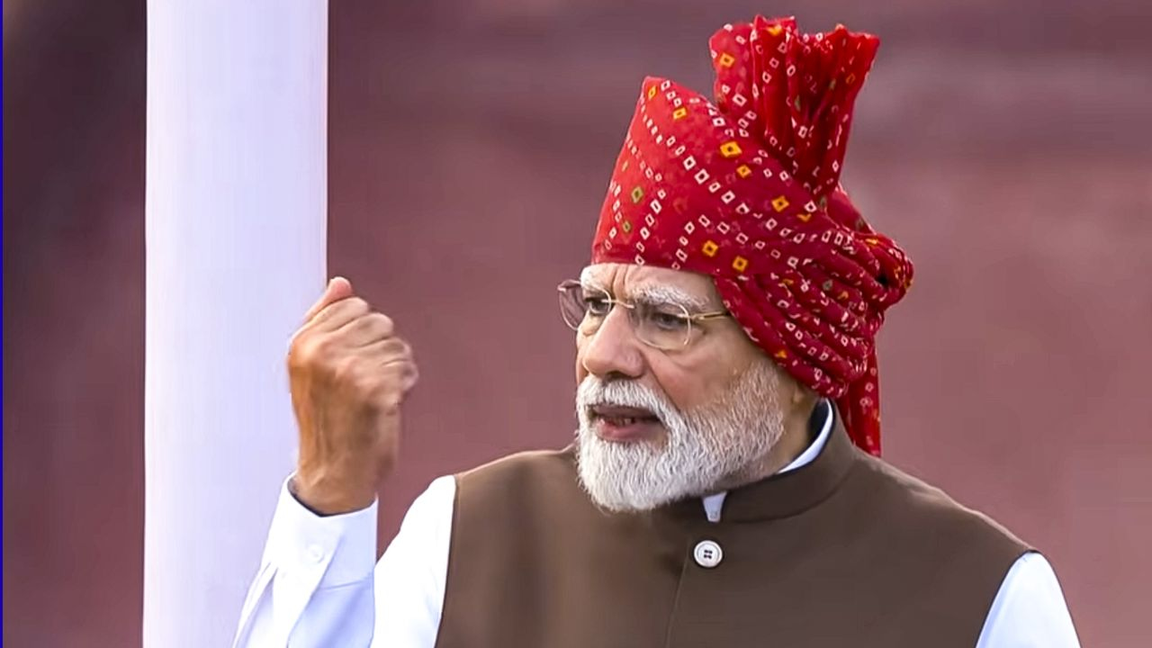 Narendra Modi at Red Fort On the Independence Day