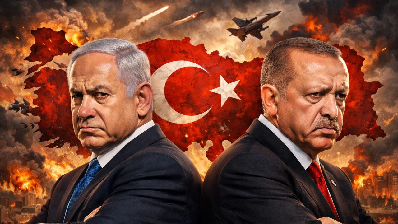 Benjamin Netanyahu and Recep Tayyip Erdogan.