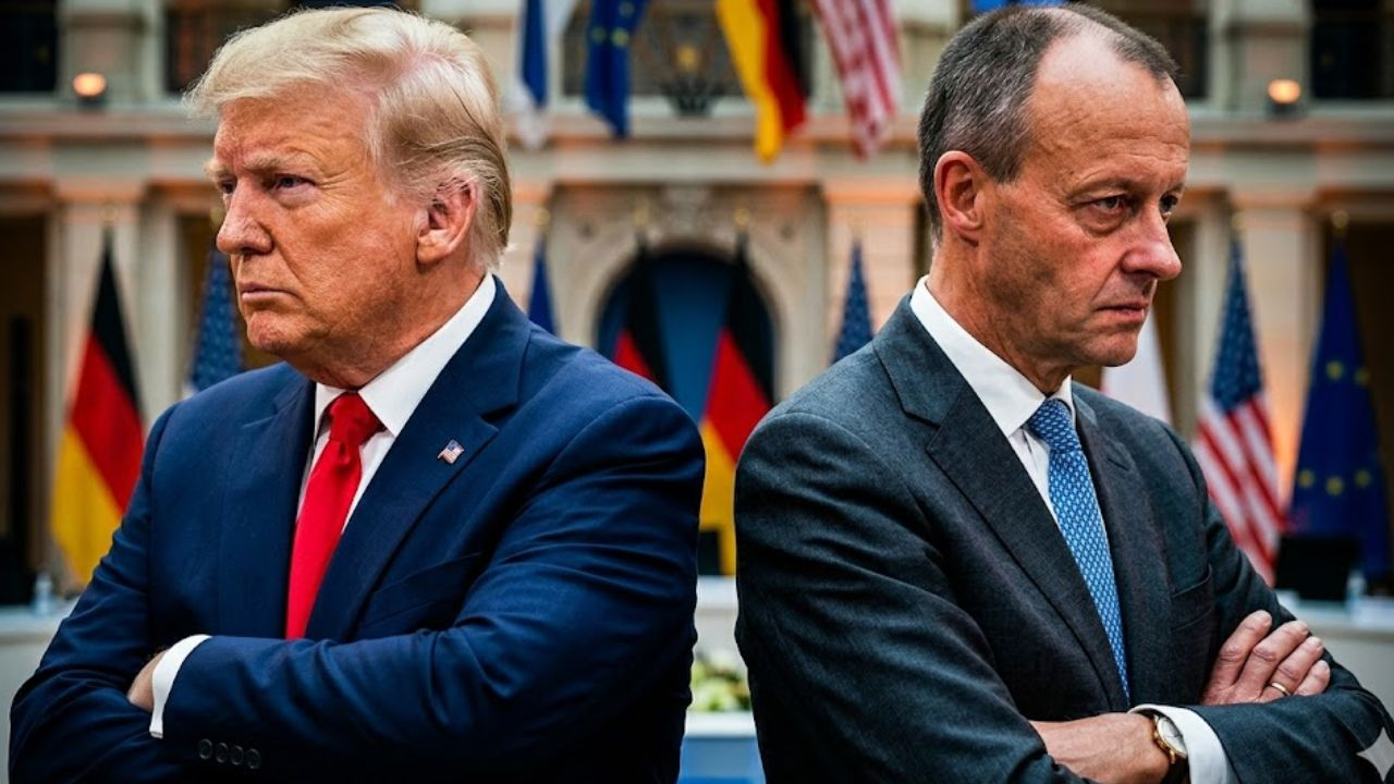 Donald Trump and Friedrich Merz.