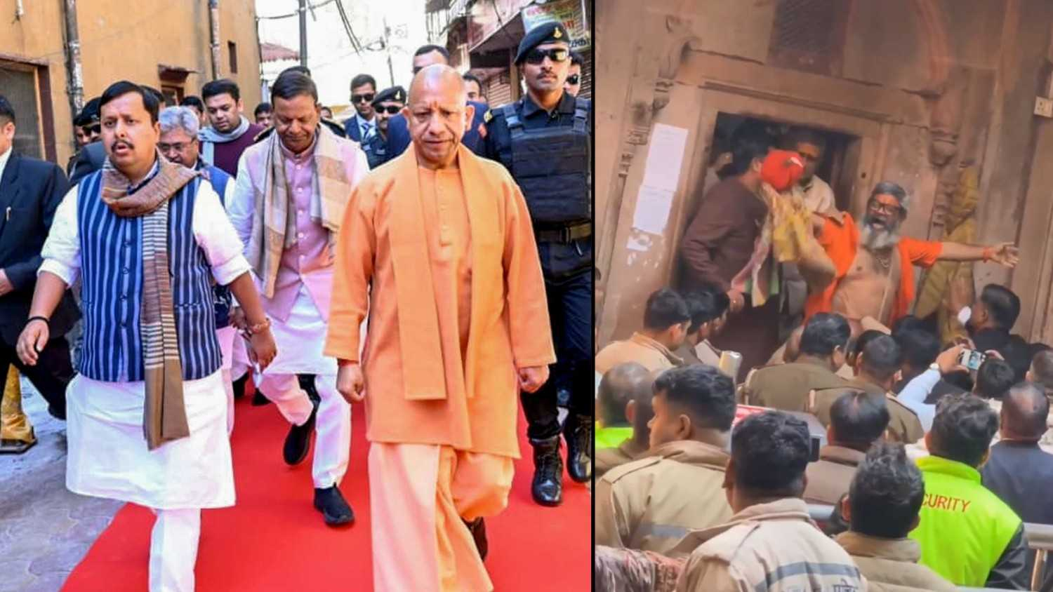 Nitin Nabin in Banke Bihari Temple