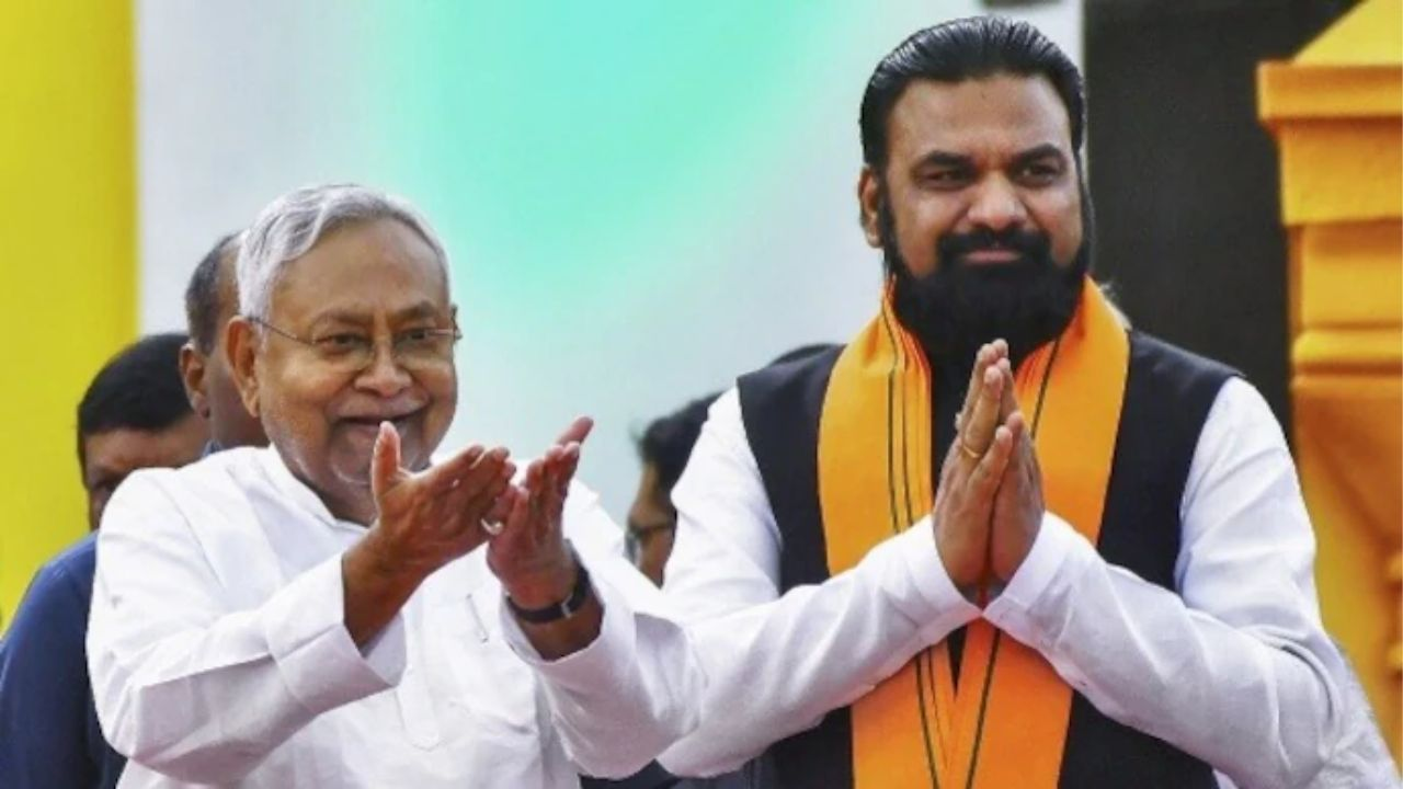 nitish kumar and samrat chowdhary