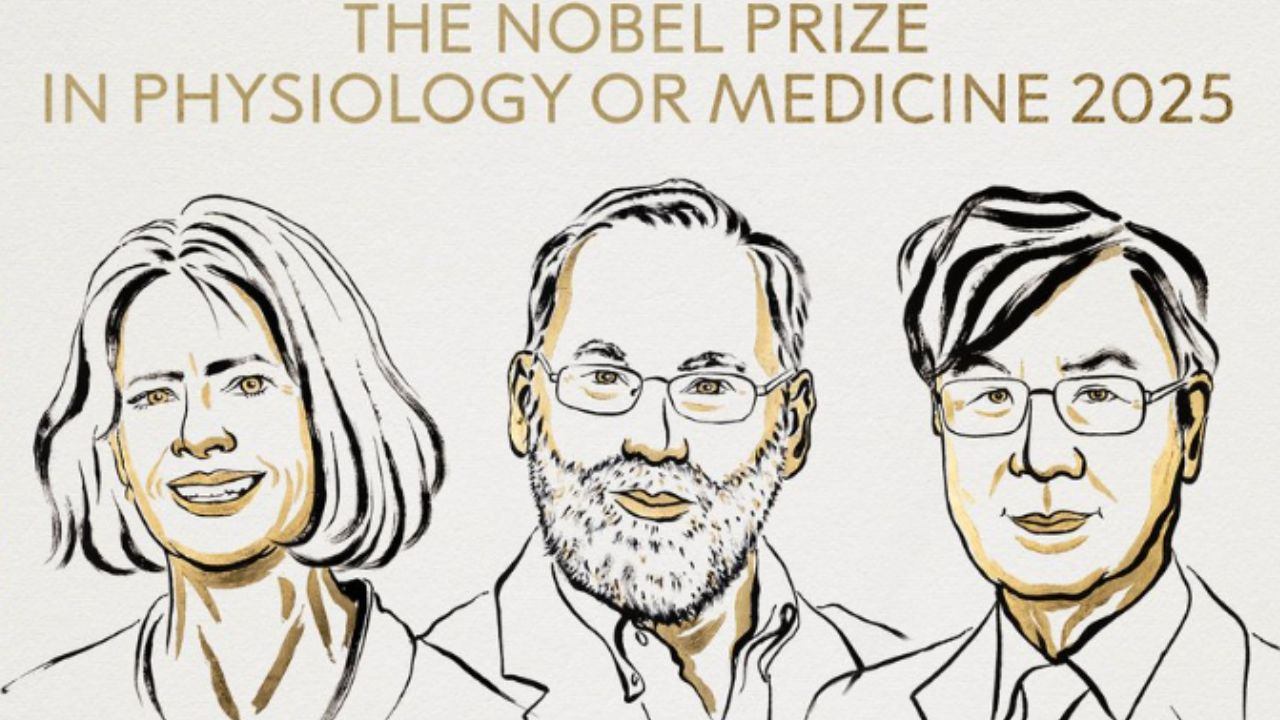 Mary E Brunkow, Fred Ramsdell, Shimon Sakaguchi । Photo Credit: X/@NobelPrize