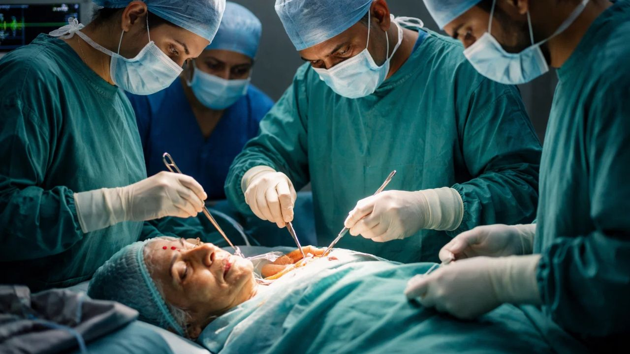 ai generated image of doctors doing operation