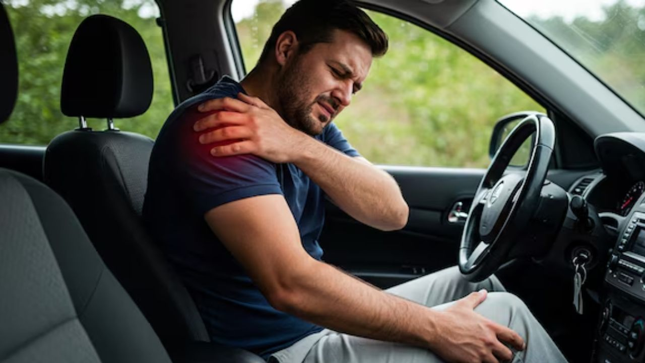 pain knees while driving