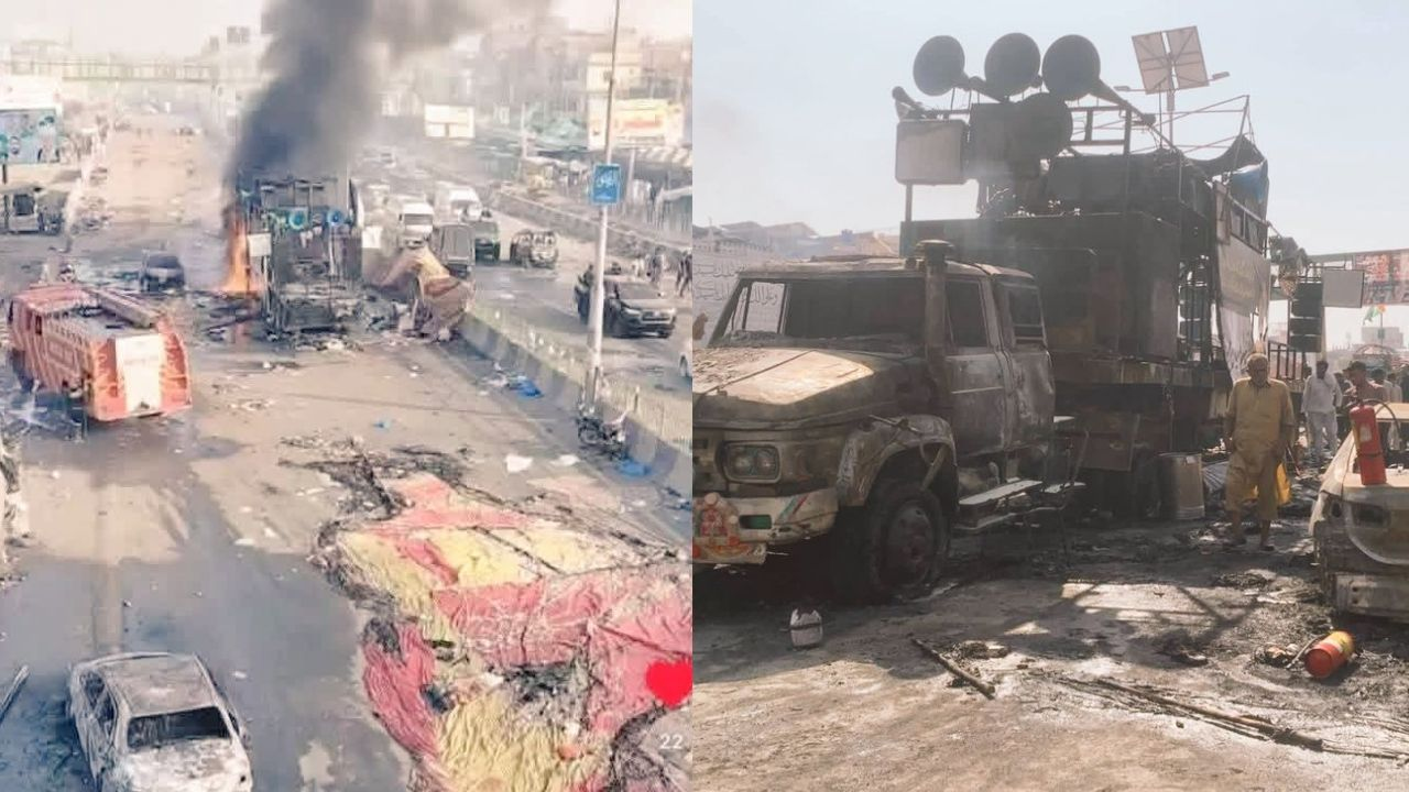 Violent protests in Pakistan.