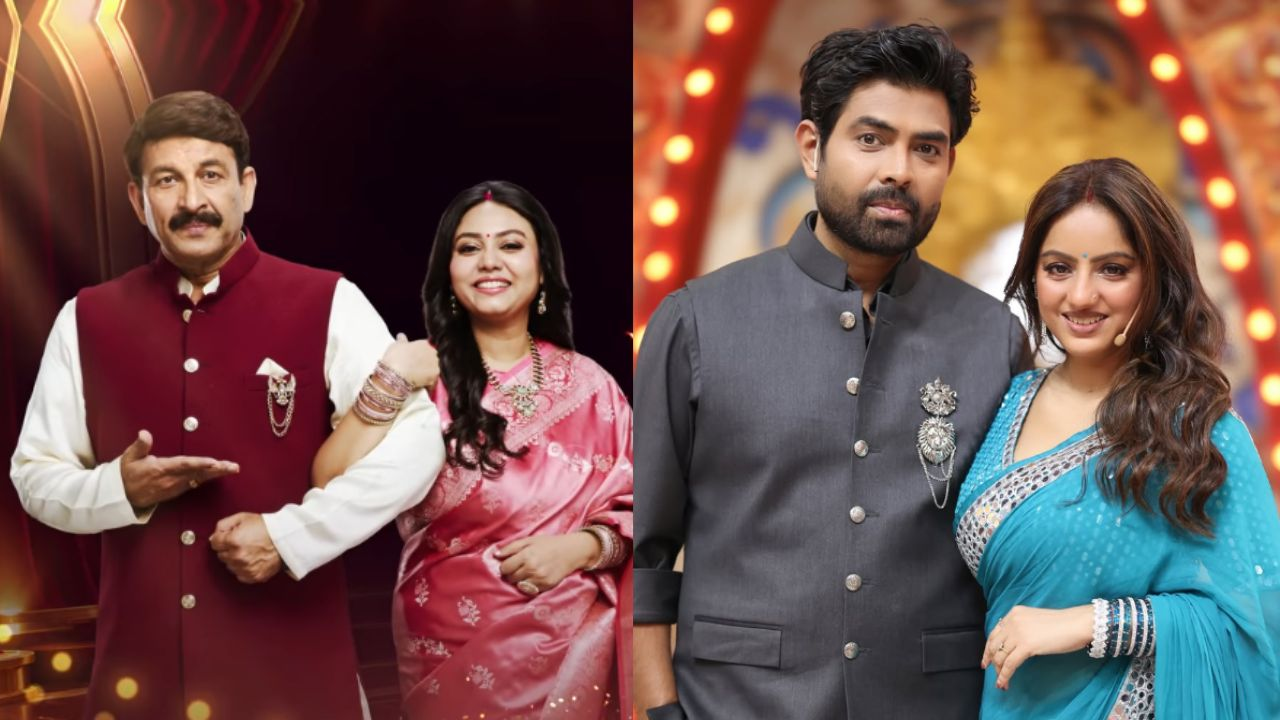 manoj tiwari, saurabhi tiwari, rohit raj and dipika singh