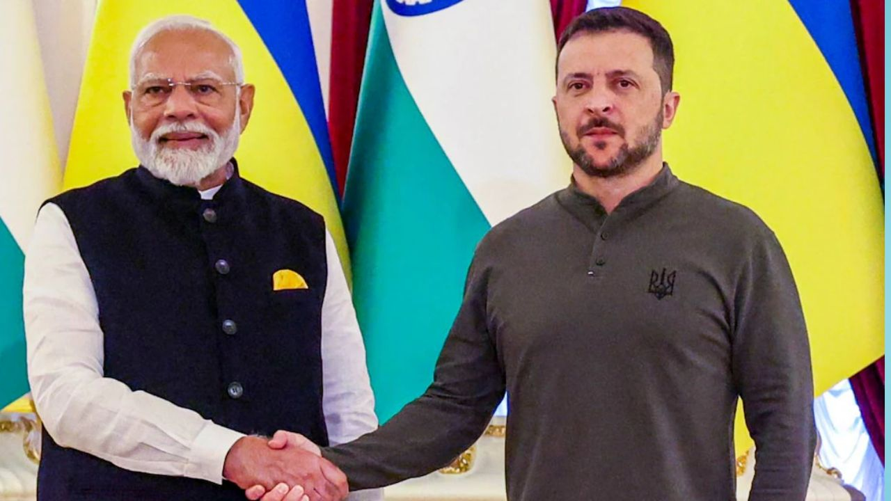 PM Modi and Zelensky : Photo Credit: PTI