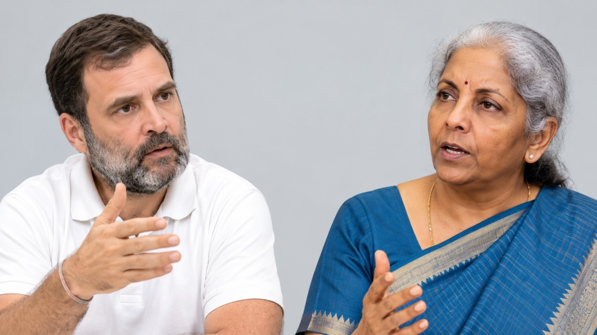 राहुल गांधी और निर्मला सीतारमण