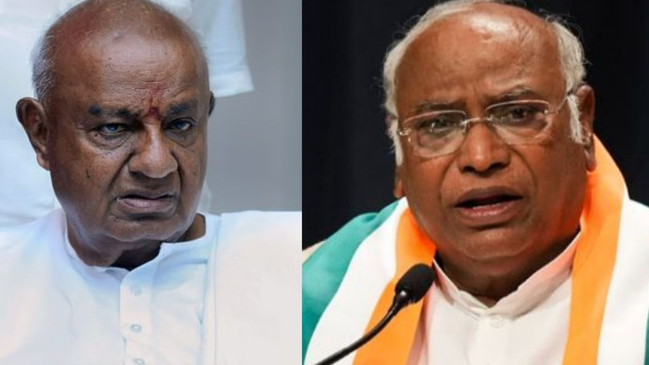 HD Deve Gowda and Mallikarjun Kharge