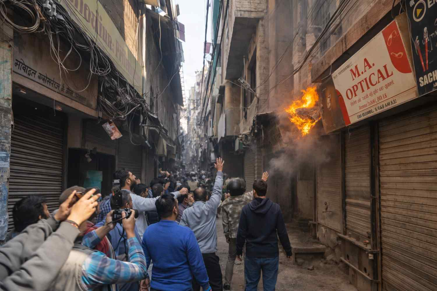 Bulldozer action and arson in Dalmandi area of ​​Varanasi