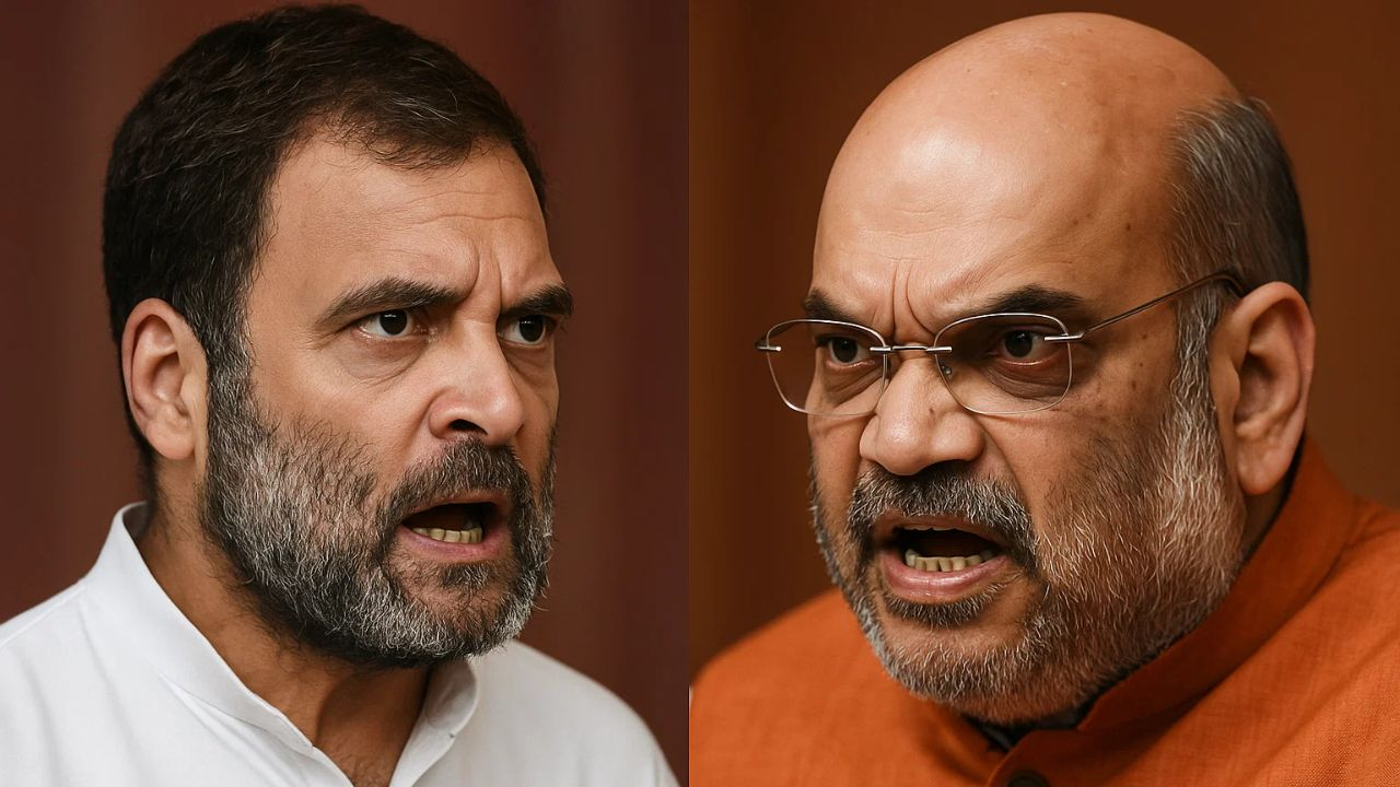 rahul gandhi and amit shah