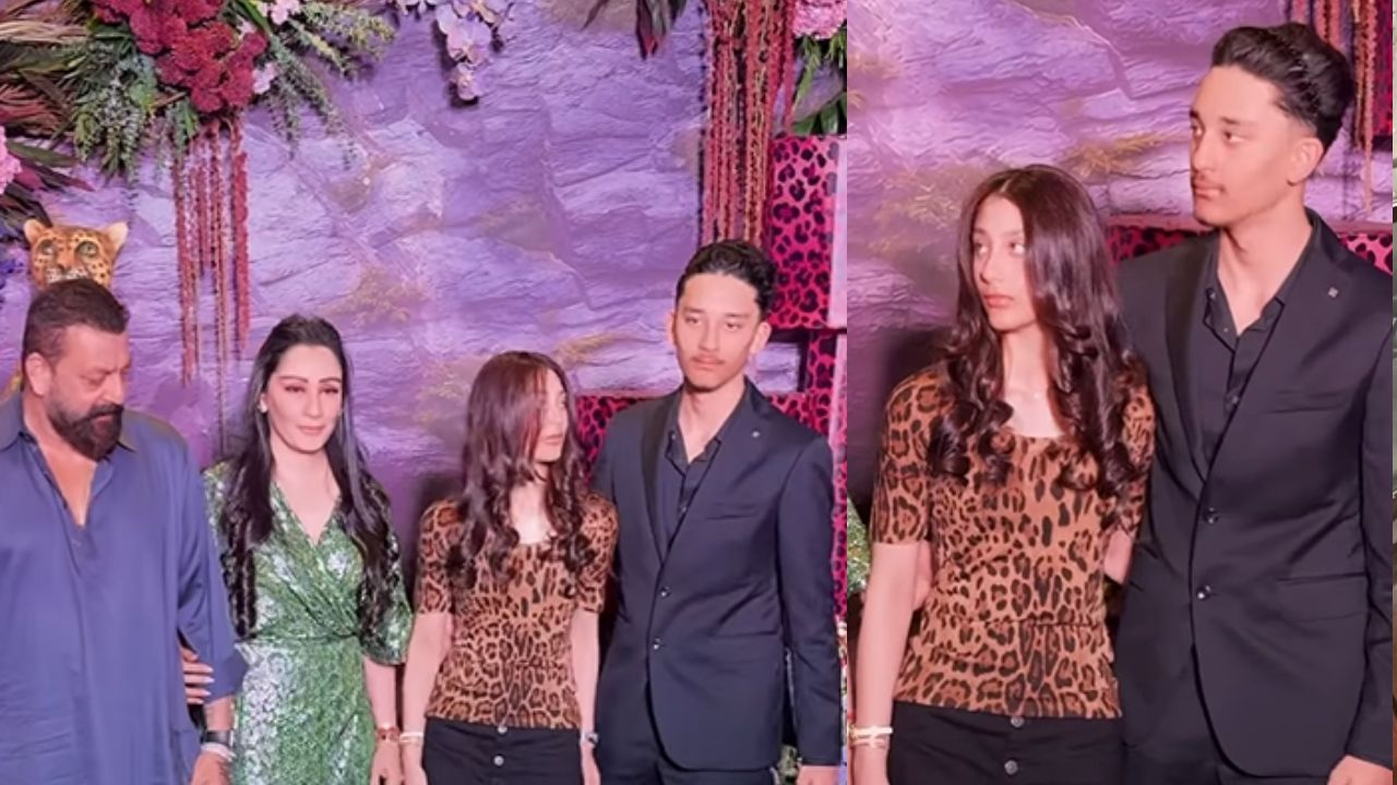 sanjay dutt with family