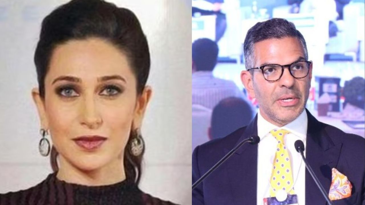 Sanjay Kapoor and karisma kapoor.