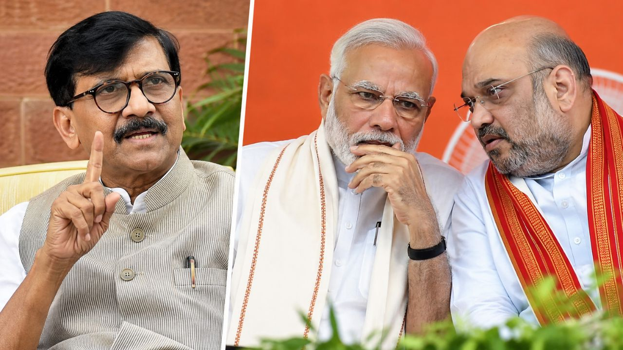 Sanjay Raut vs Narenra Modi Amit Shah