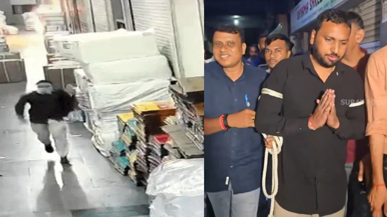 Saroli Shyam Sangeeni textile market fire