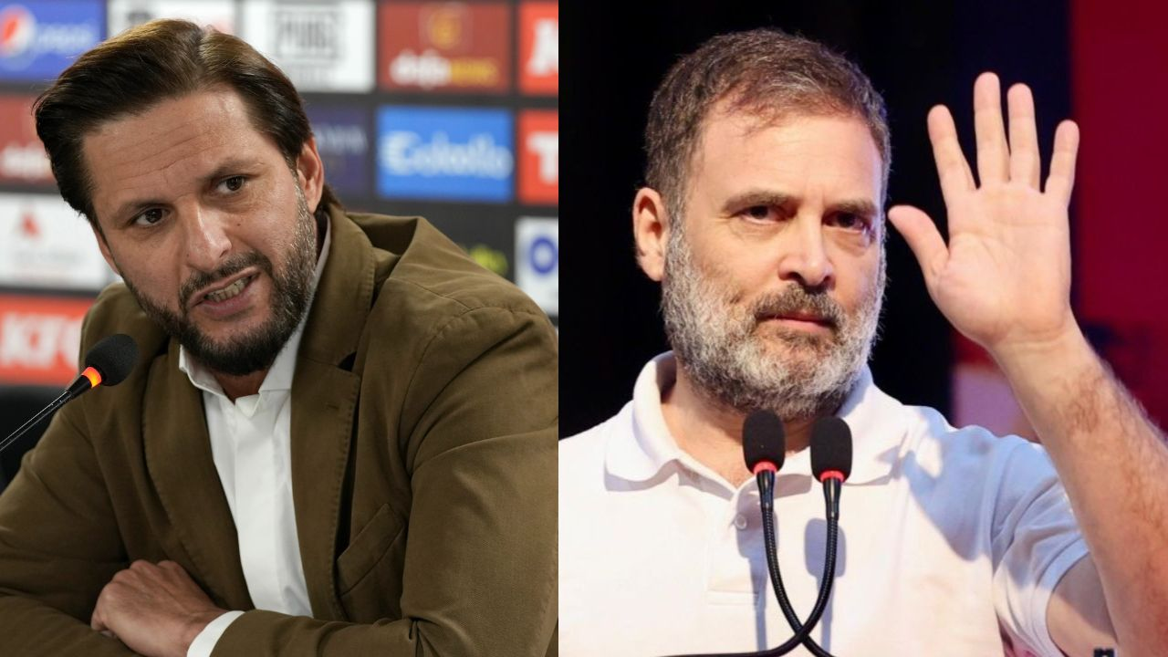 Shahid Afridi Rahul gandhi