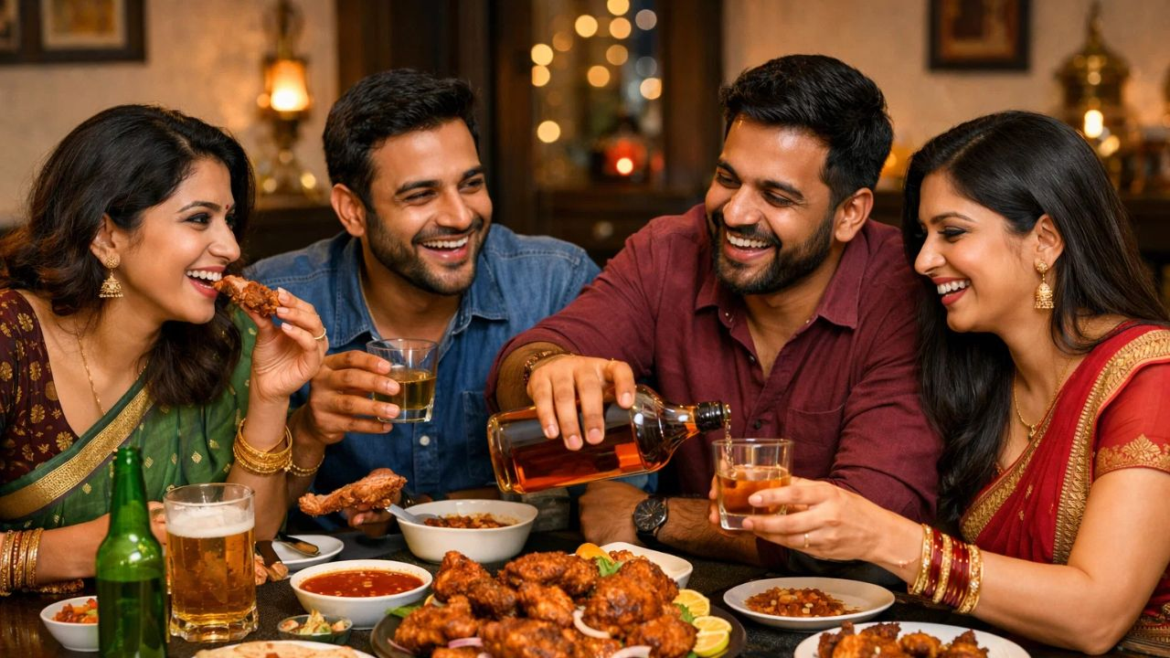 chicken and liquor consumption in india 