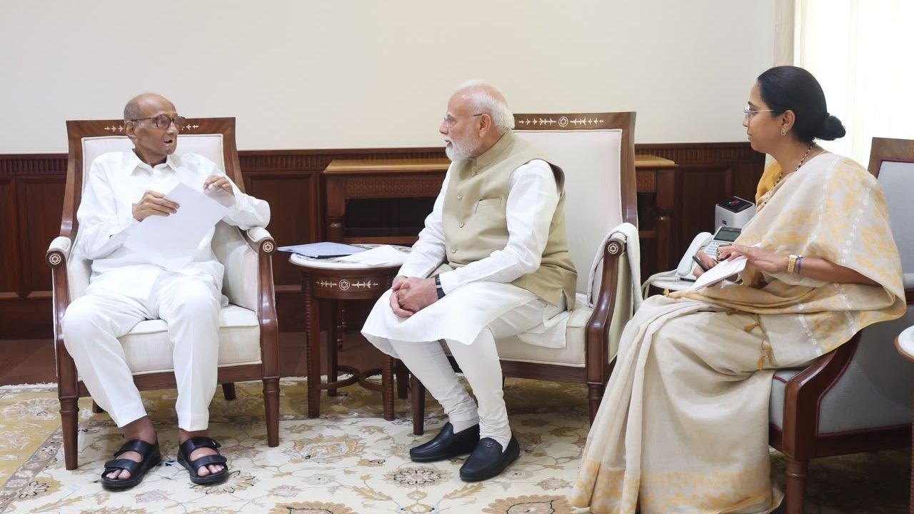 sharad pawar meets pm modi